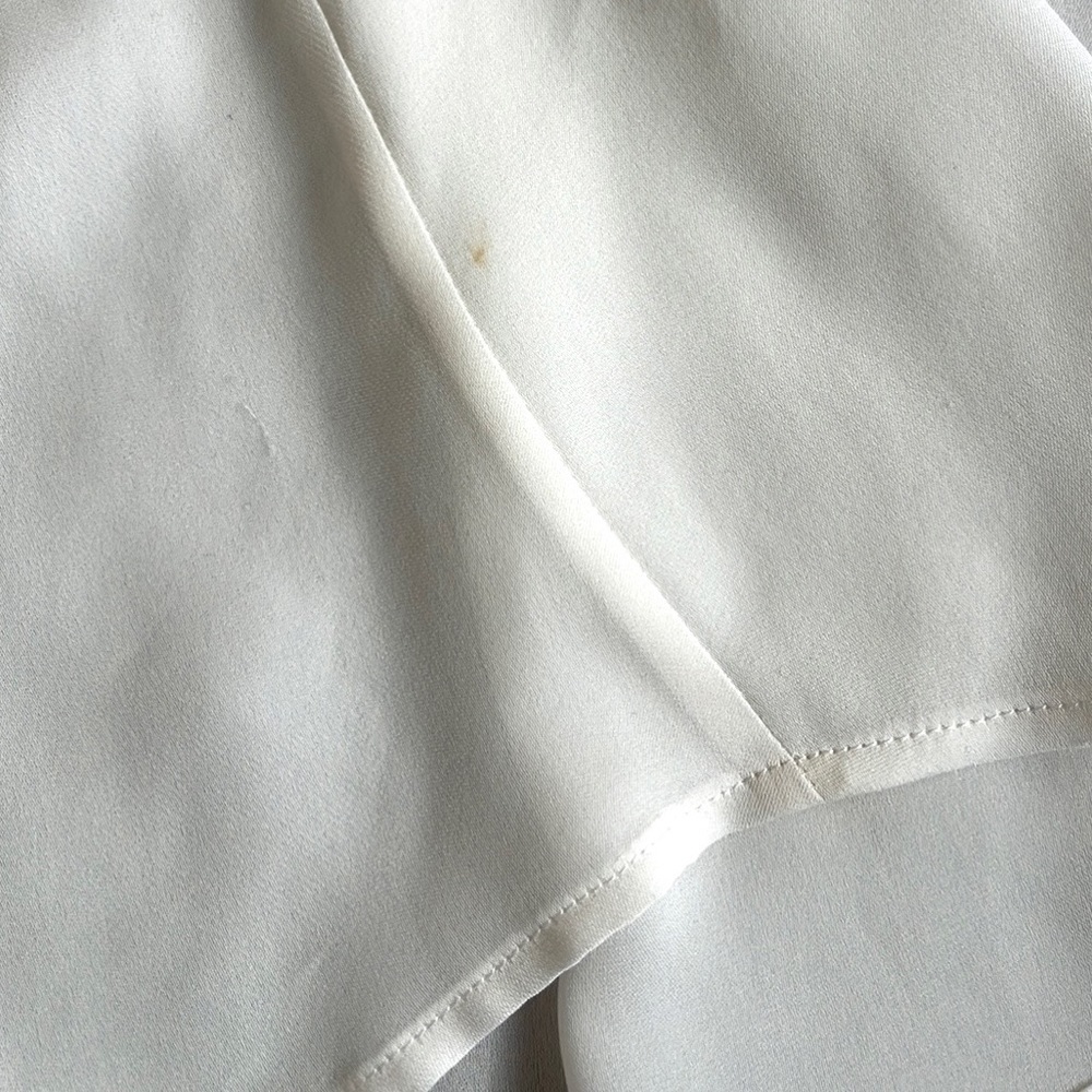 PAIGE Cream Ruffle Blouse - Picture 9 of 9